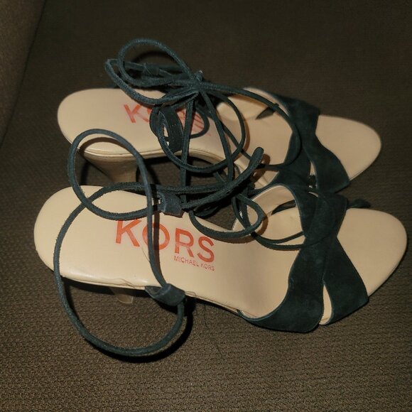 Michael Kors Lace Up High Heel Sandals - Picture 1 of 13